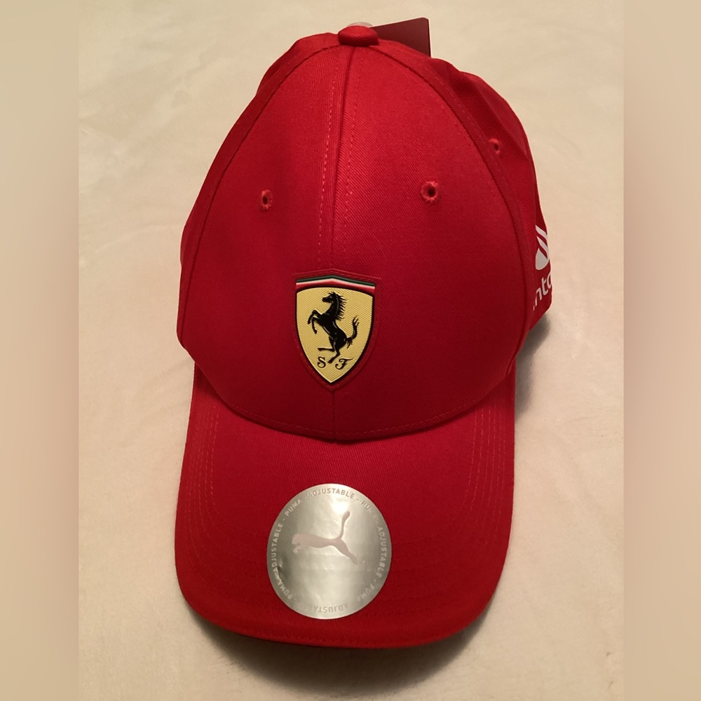 Scuderia Ferrari PUMA Adjustable Baseball Cap in Red NWT